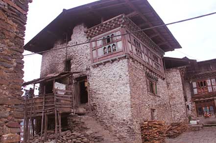 old traditional house made of clay