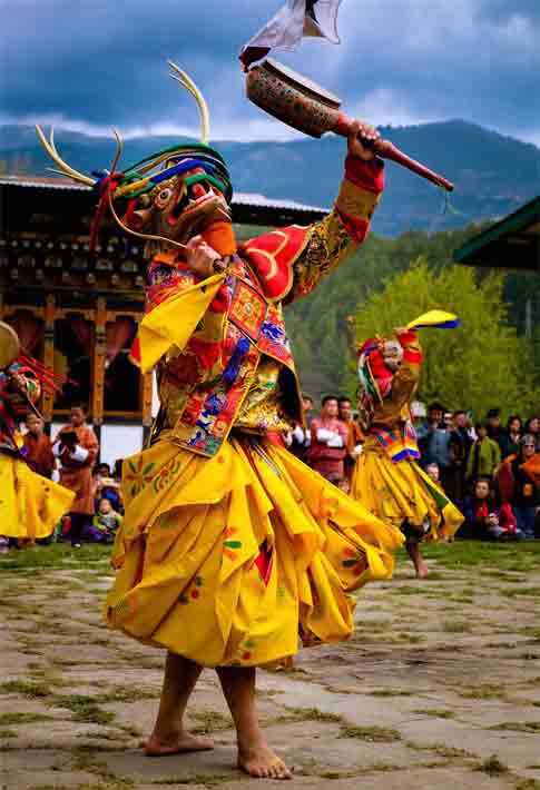 mask dance one men wearing colorful outfit