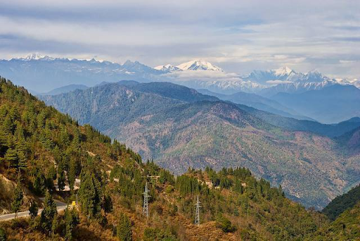 Himalayan mountain in bhutan